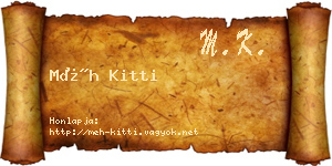 Méh Kitti névjegykártya